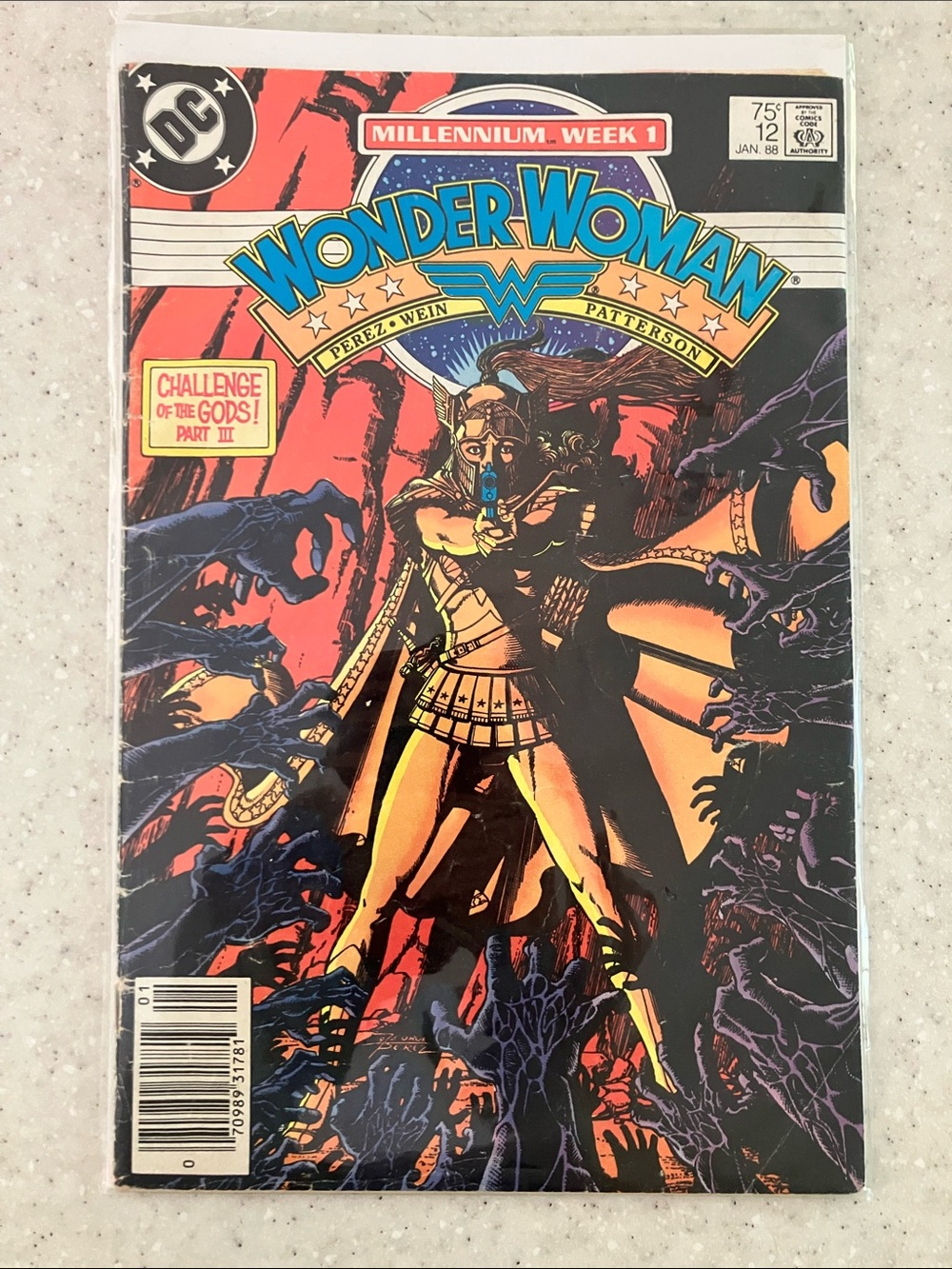 DC Wonder Woman Comic Book January 1988 edition #12 NO LONGER IN PRINT